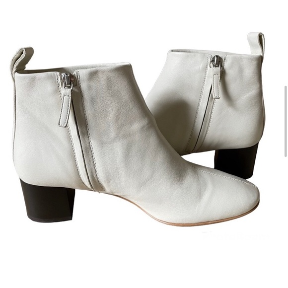 Everlane The Day Boots Italian Leather in Bone Off White - Picture 3 of 3